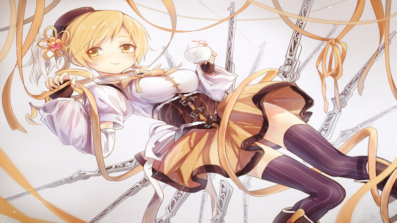 Blonde Girl with Ribbons — Yellow