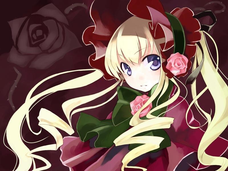 blonde girl with roses