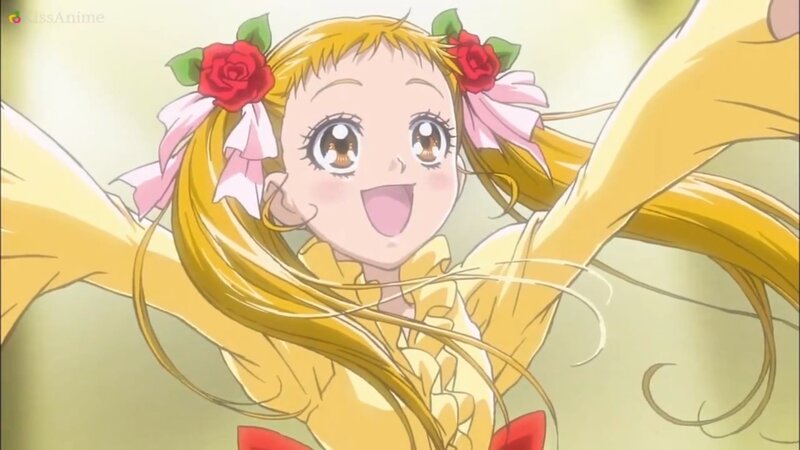 Blonde Girl with Roses — Yellow