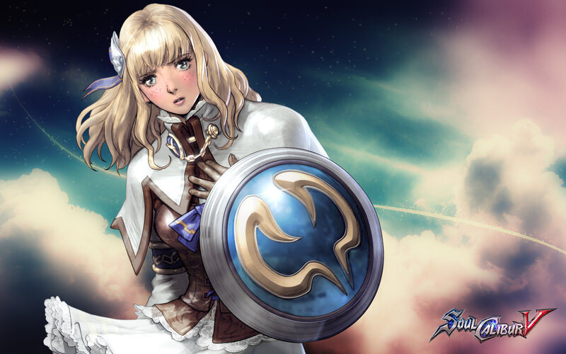 Blonde Girl with Shield