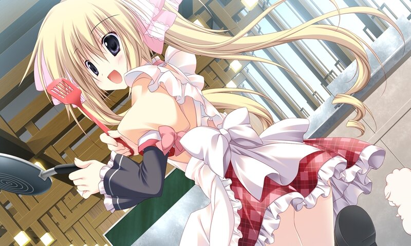 Blonde Girl with Spatula