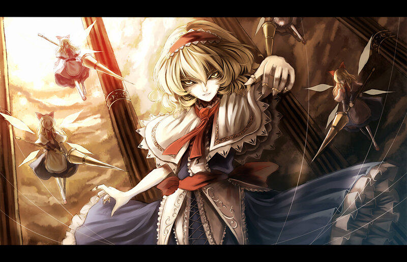 Blonde Girl with Staff — Brown