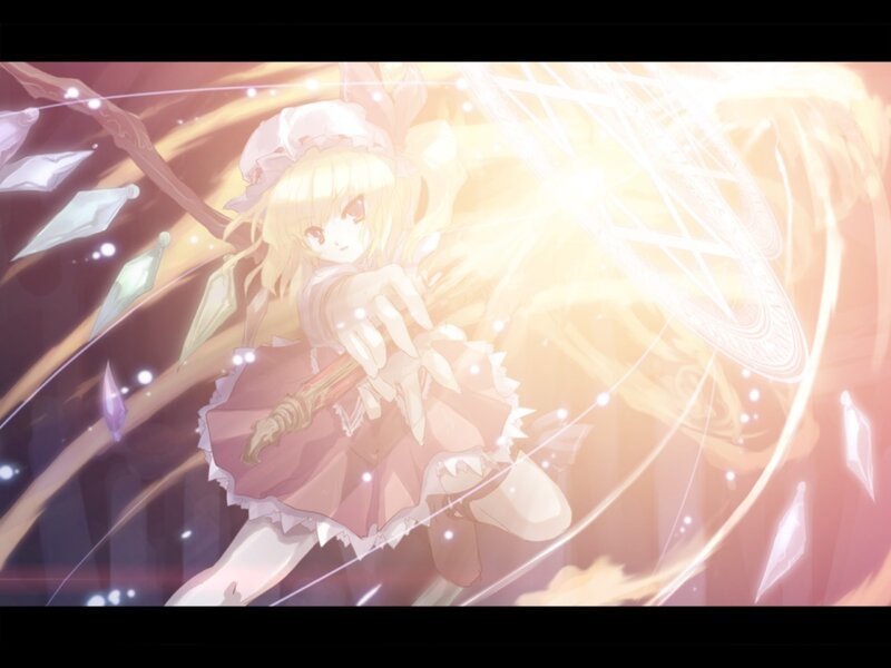 Blonde Girl with Staff — Pink