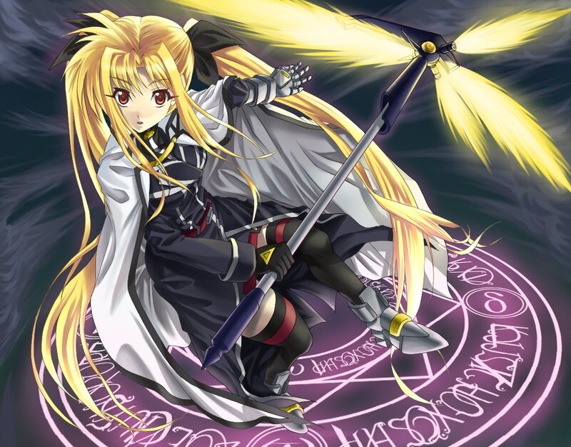 Blonde Girl with Staff — Yellow