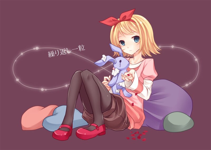 Blonde girl with stuffed animal