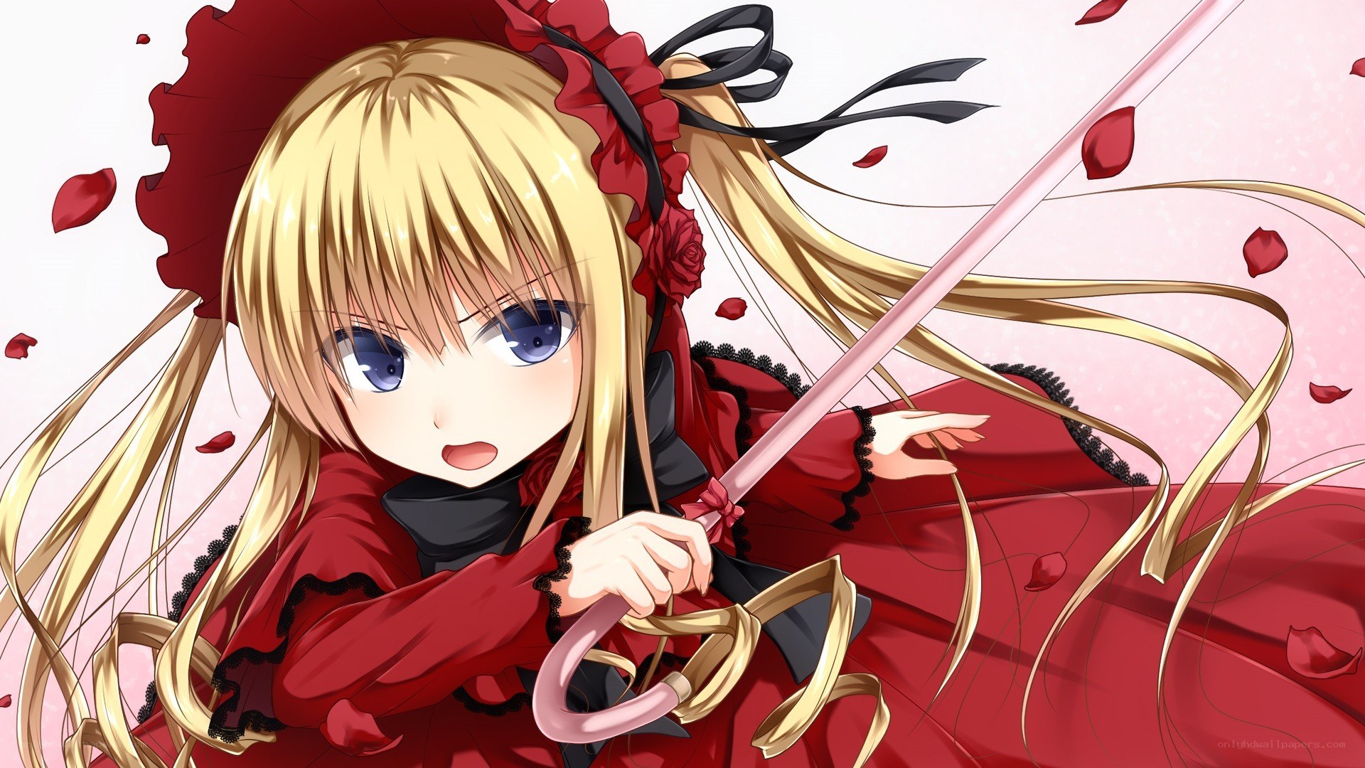 blonde girl with sword