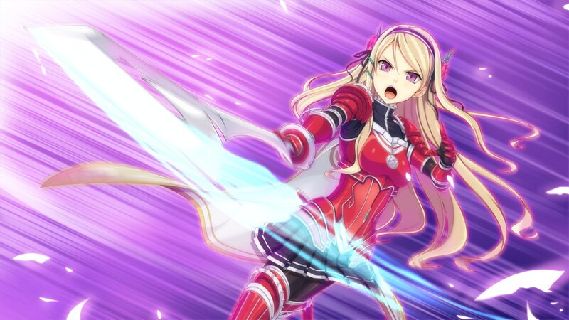Blonde girl with sword