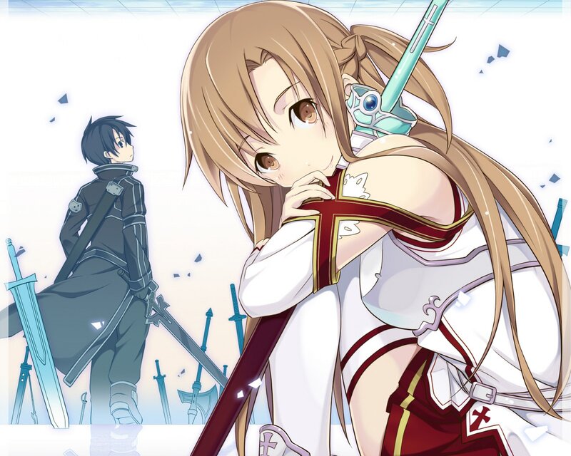 Blonde Girl with Sword — White, Dramatic, Anime, Boy