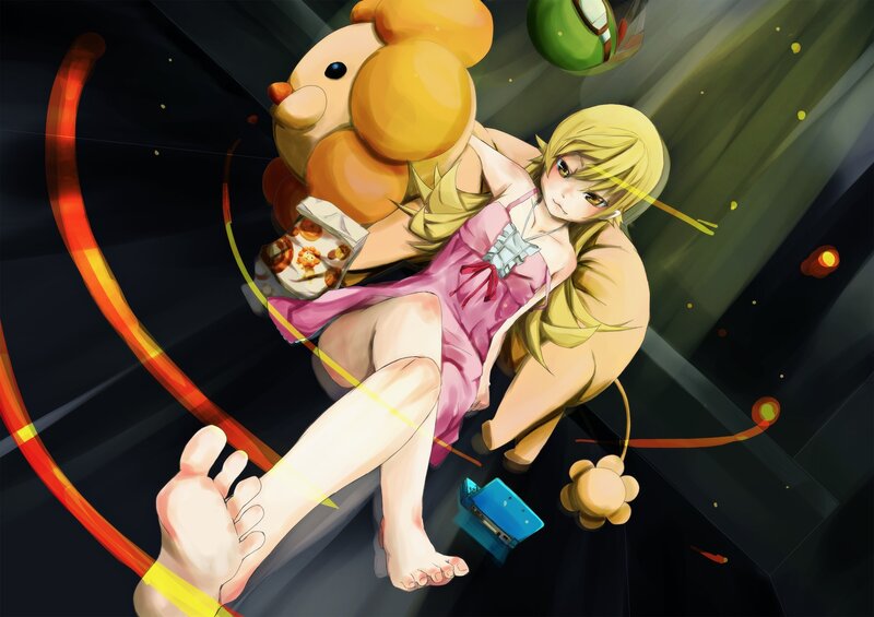 Blonde Girl with Teddy Bear — Black