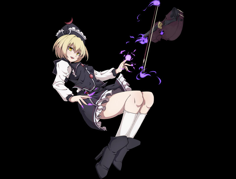 Blonde Girl with Violin — Black