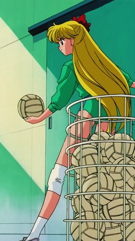 Blonde Girl with Volleyball