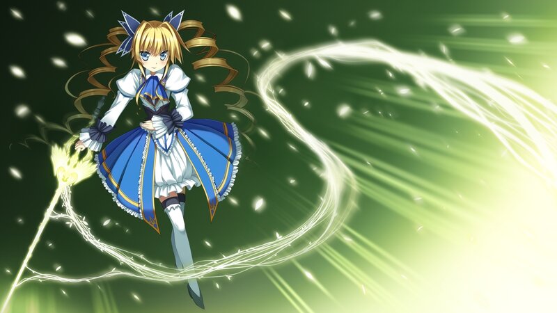 Blonde Girl with Wand — Green