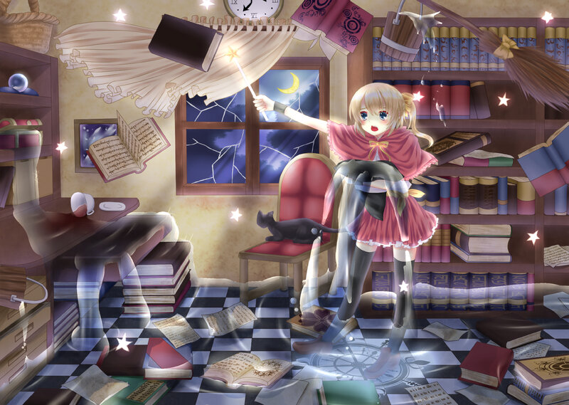Blonde Girl with Wand — Pink