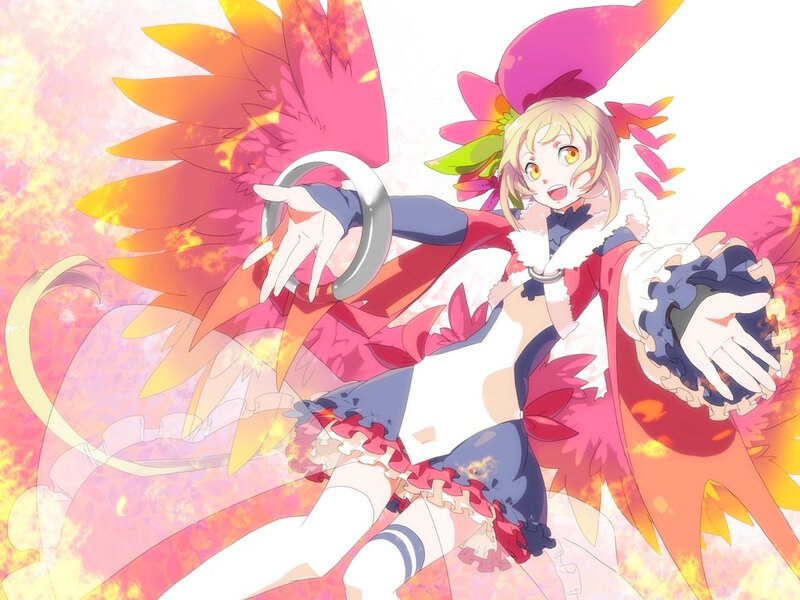 Blonde Girl with Wings — Pink, Dynamic