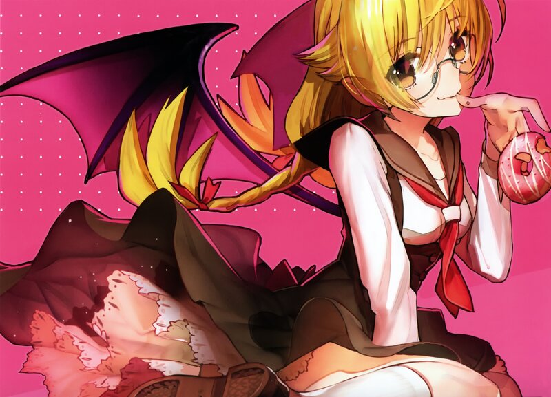 Blonde Girl with Wings — Pink, Playful