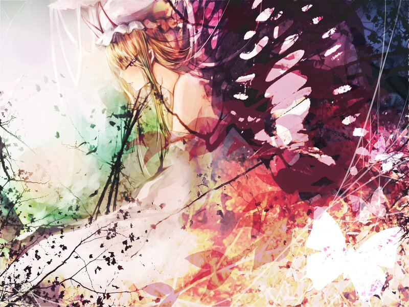 Blonde Girl with Wings — White, Dreamy