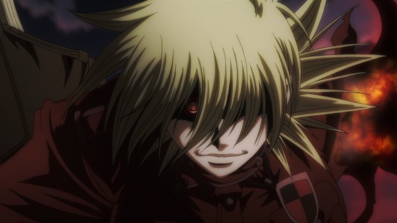 Blonde-haired Anime Character — Black, Dramatic, Night