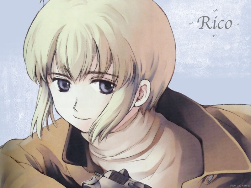 Blonde-haired Anime Character — Brown, Calm