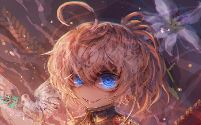 Blonde-haired Anime Character — Brown, Dreamy