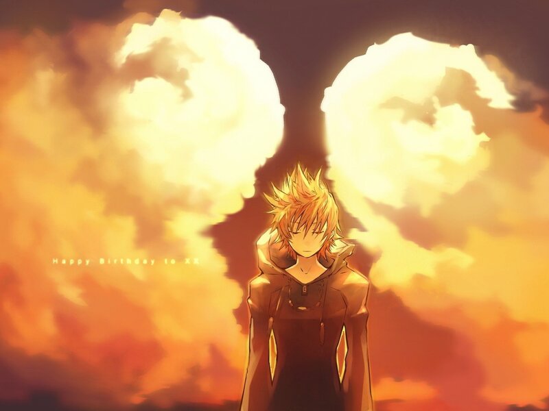 Blonde-haired Anime Character — Orange