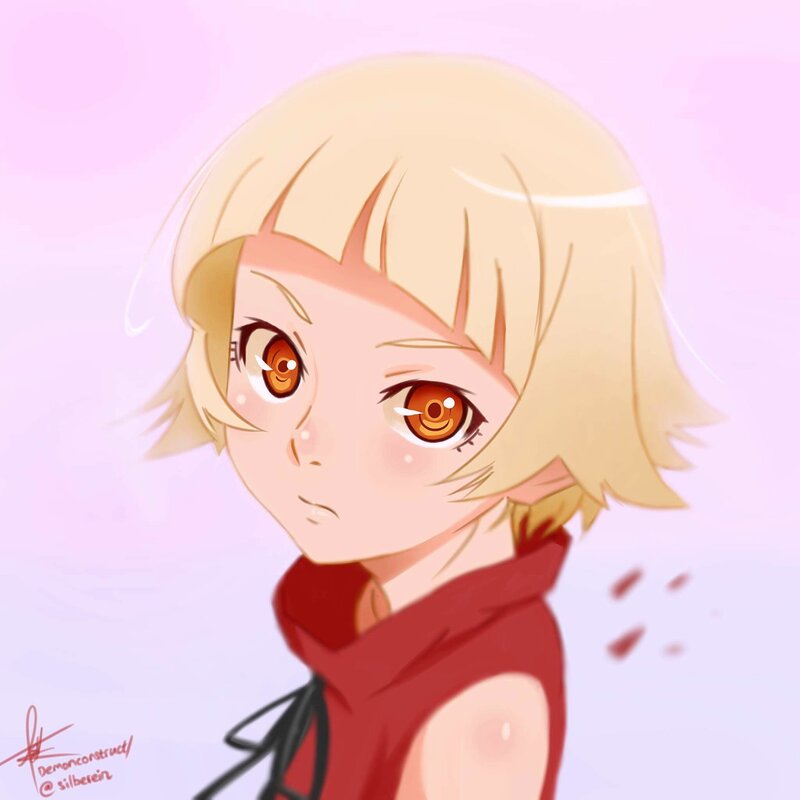 Blonde-haired Anime Character — Pink, Calm