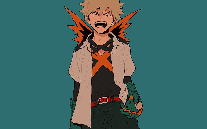 Blonde-haired Anime Character — Teal