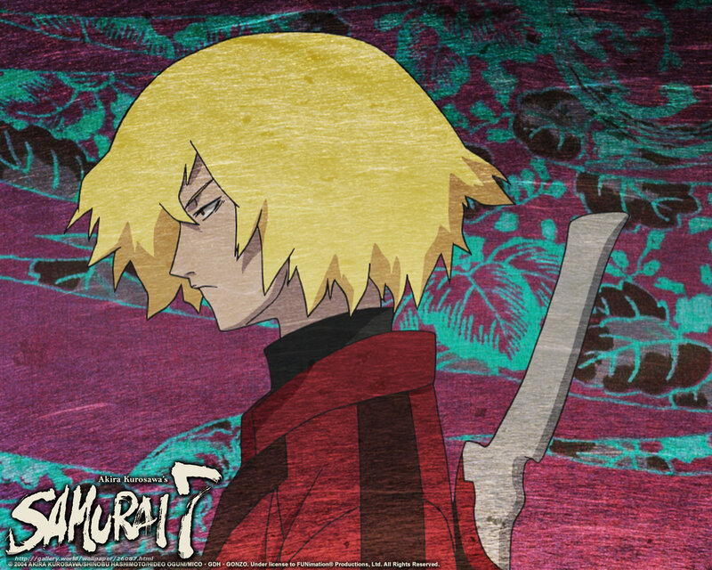 Blonde-haired Anime Character — Yellow, Dramatic, Sword