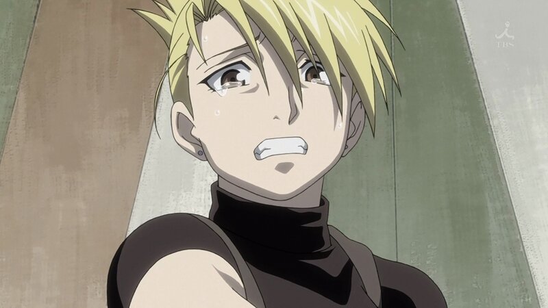 Blonde-haired Anime Character — Yellow, Dramatic, Tears