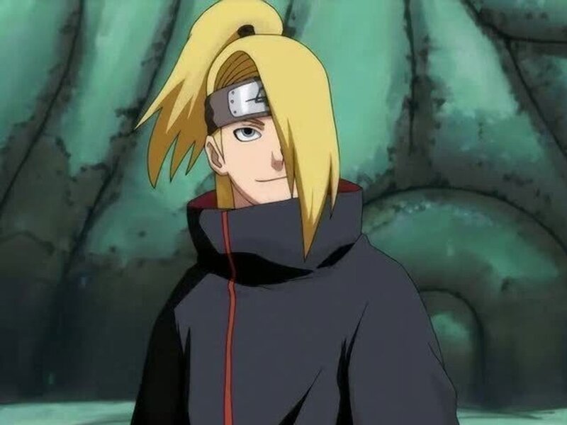 Blonde-haired Anime Character — Yellow, Serious, Headband