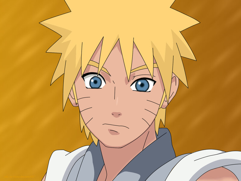 Blonde-haired Anime Character — Yellow, Serious