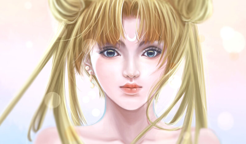 Blonde-haired Anime Girl — Yellow