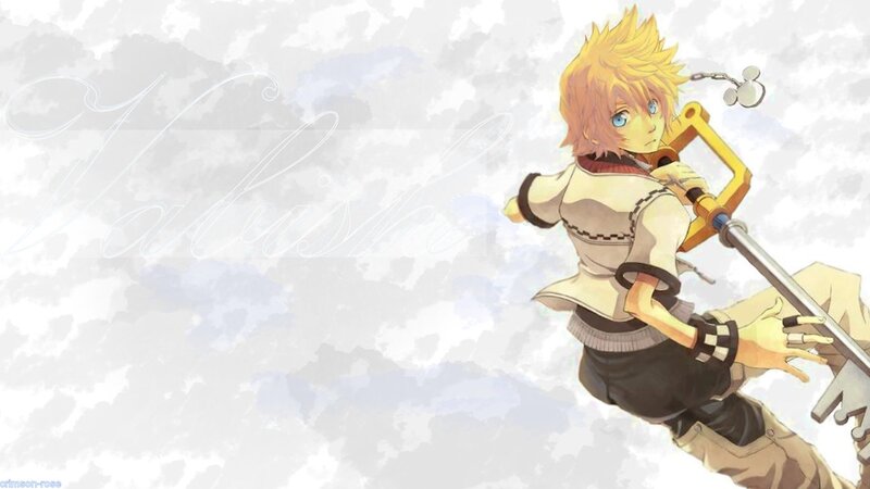 Blonde-haired Boy Holding Keyblade