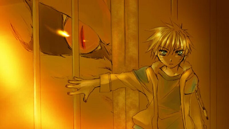 Blonde-haired Boy — Orange