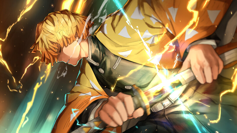 Blonde-haired Boy with Sword
