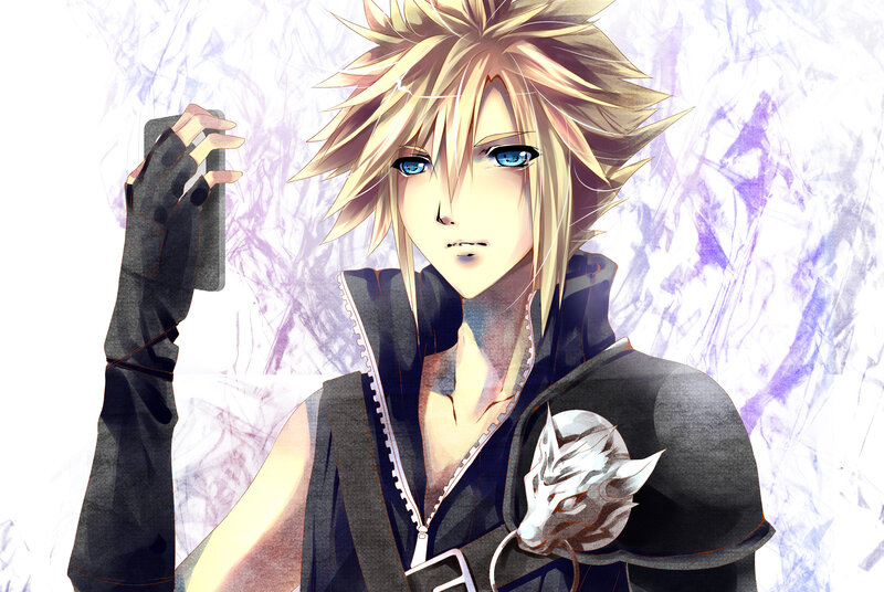 Blonde-haired Character — Black, Dramatic