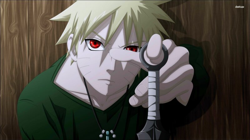 Blonde-haired Character — Green, Intense