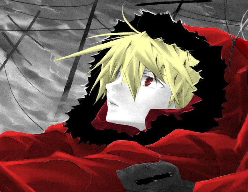 Blonde-haired Character in Red Cloak