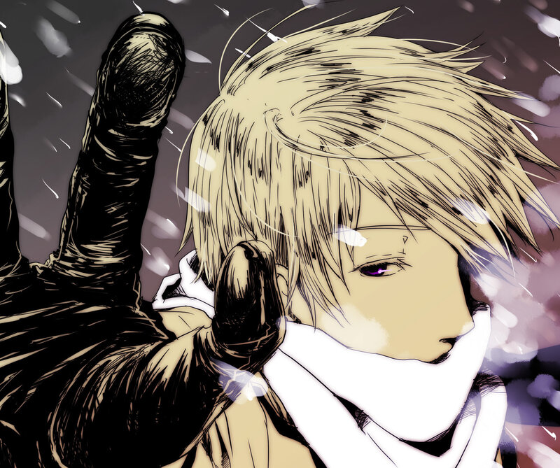 Blonde-haired Character in Snow