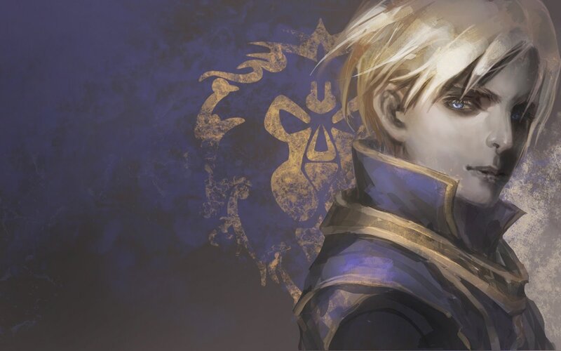 Blonde-haired Character — Purple, Dramatic