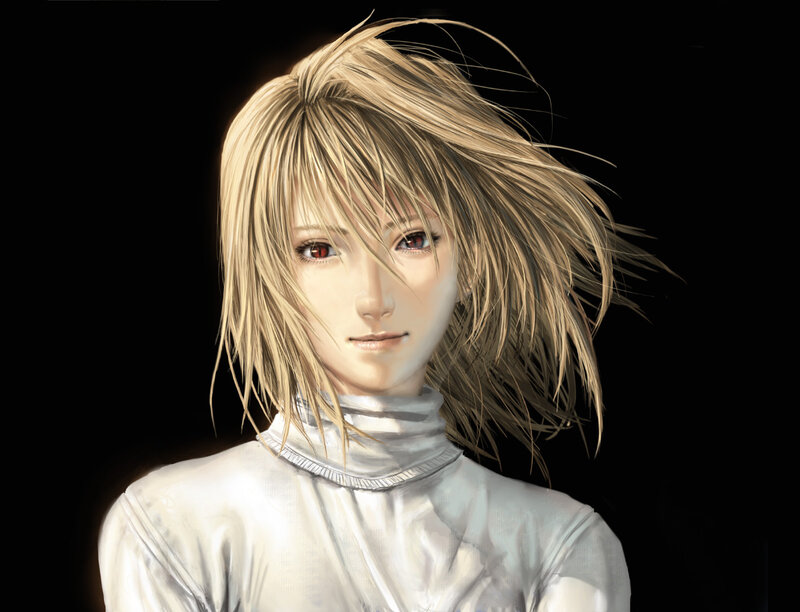 Blonde-haired Character — White, Dramatic, Digital Art