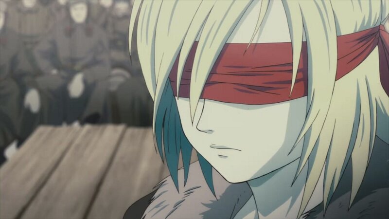 Blonde-haired Character with Blindfold