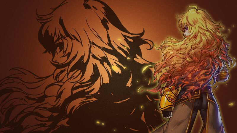 Blonde-haired Character with Shadow