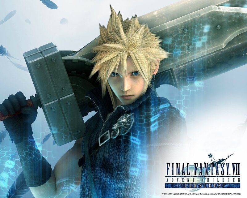Blonde-haired Character with Sword — Blue, Dramatic, 3d Render, Feathers
