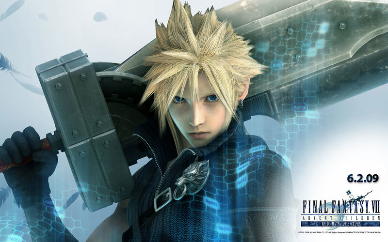 Blonde-haired Character with Sword — Blue, Dramatic, 3d Render