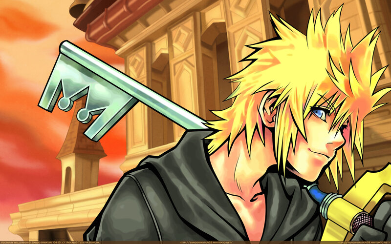 Blonde-haired Character — Yellow, Dramatic, Sunset