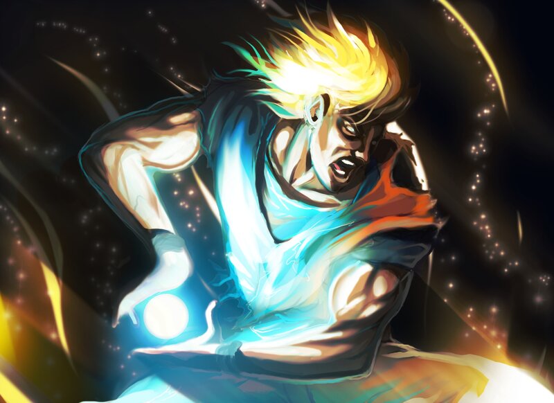 Blonde-haired Fighter