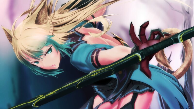 Blonde-haired Girl with Sword