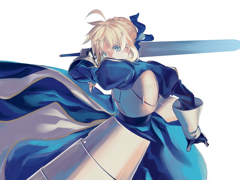 Blonde-haired Knight with Sword