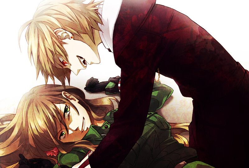 Blonde-haired Male and Female
