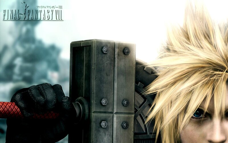 Blonde-haired Man Holding Sword — Black